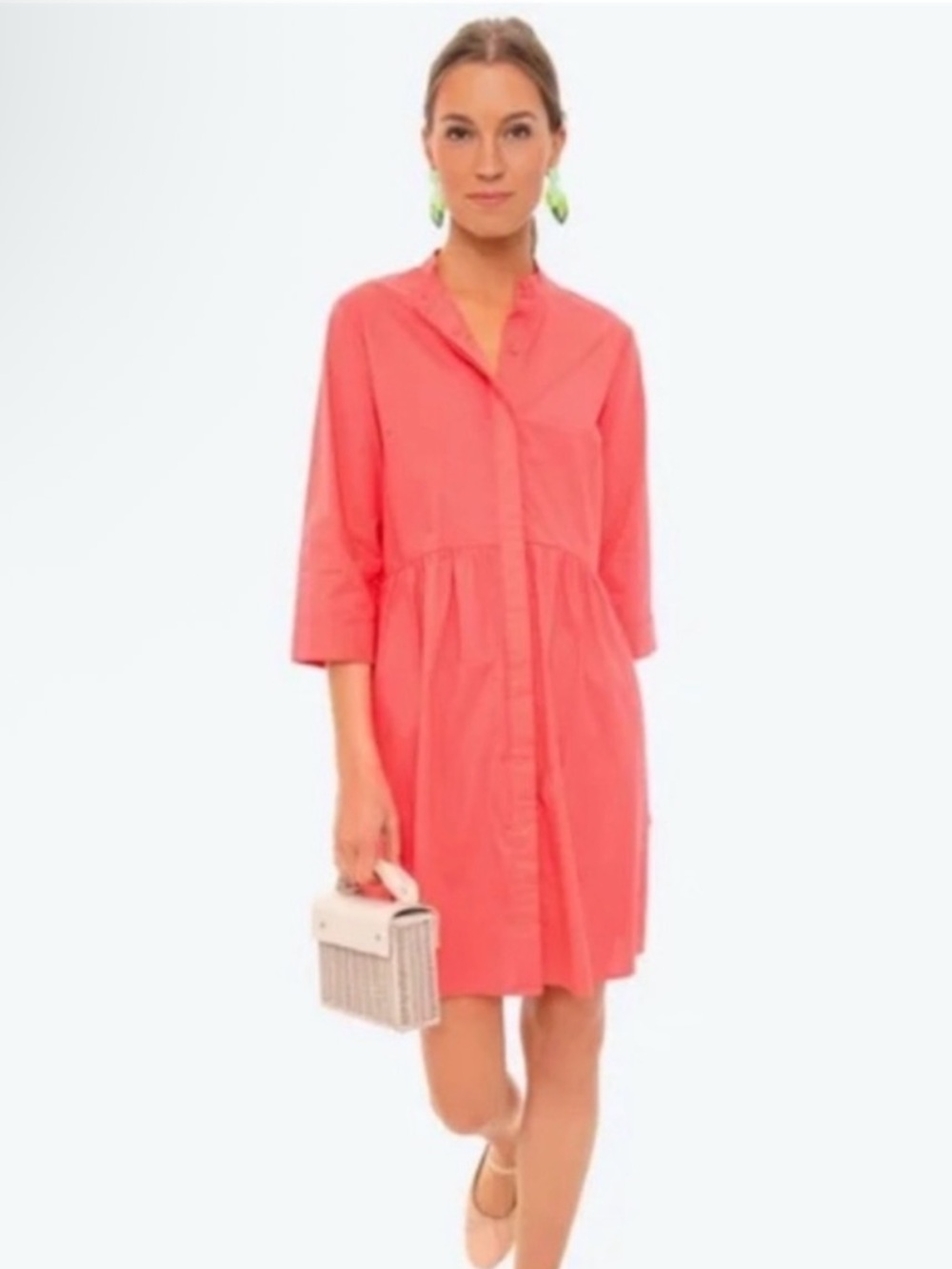 Tuckernuck Vibrant Coral Mini Dress
